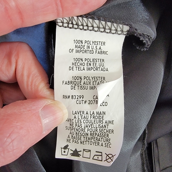 Bebe Satin Long Sleeveless Slip Dress Cowl Neck Dark Gray Pewter Y2K Size M - Picture 8 of 11